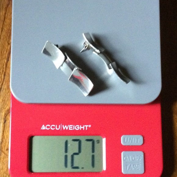 Vintage ArtDeco Sterling Silver Earrings, 925 Mexico - Picture 5 of 5